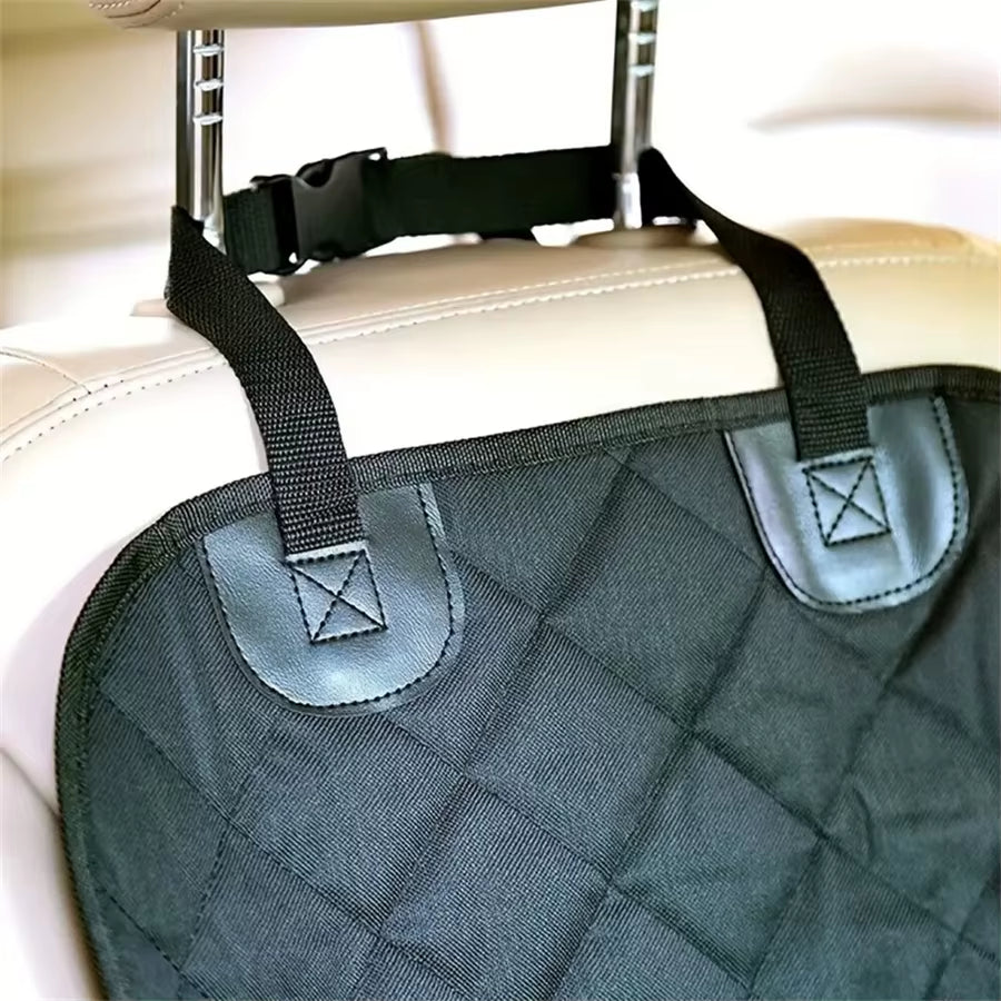 Quilted Waterproof Fabric Dog Car Seat Cover with Anti-Slip Design, Ideal for Elevated Pet Seats in Cars, Trucks, and SUVs