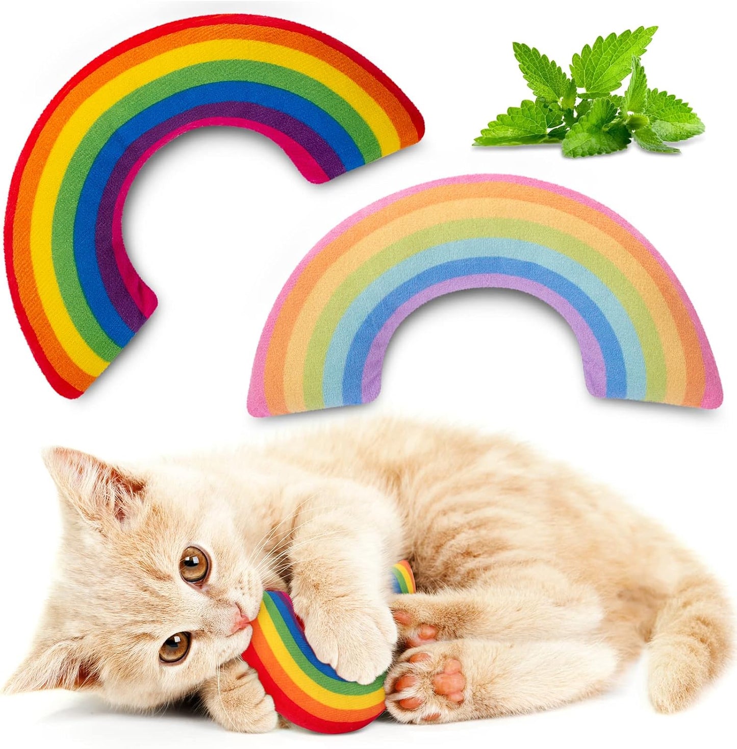 Catnip Cat Toys, Safe Teeth Cleaning Cat Nip Toys for Indoor Kitten Kitty,Interactive Plush Cat Chew Kicker Toys, 5 Pack, Vegetable Shape