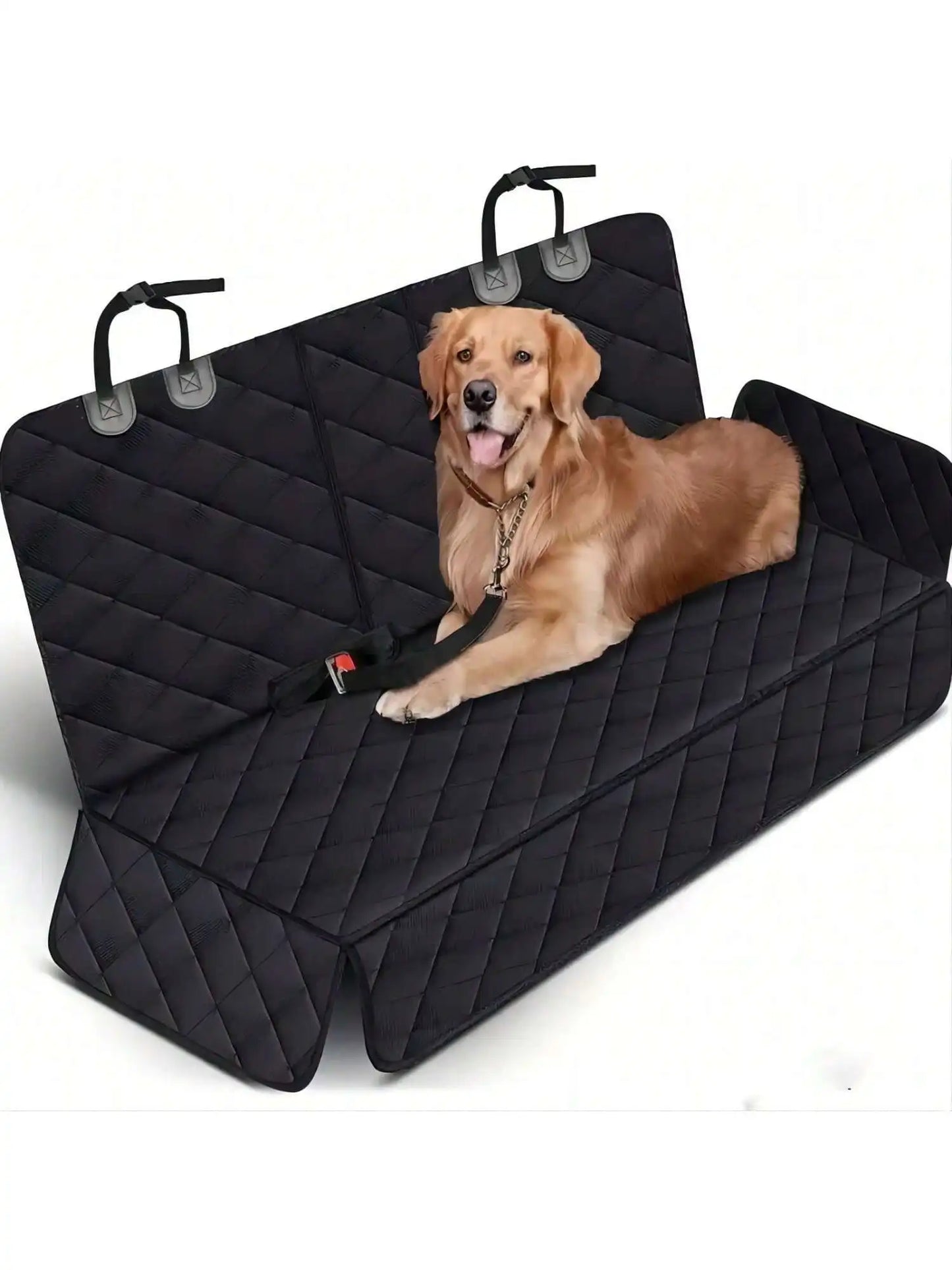 Premium Waterproof Dog Car Seat Cover with Middle Seat Armrest - Pet Travel Carrier Protector