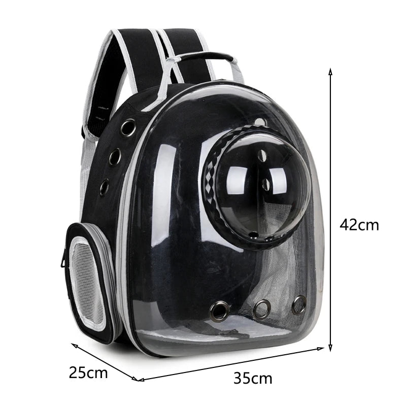 Transparent Pet Travel Backpack