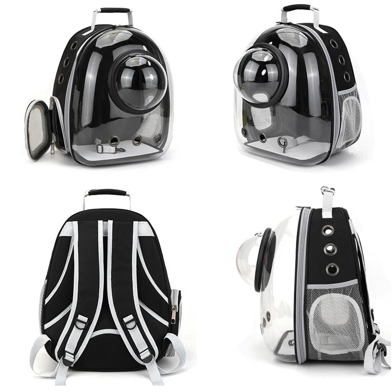 Transparent Pet Travel Backpack
