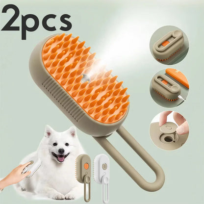 1-2PCS Pet Steam Brush