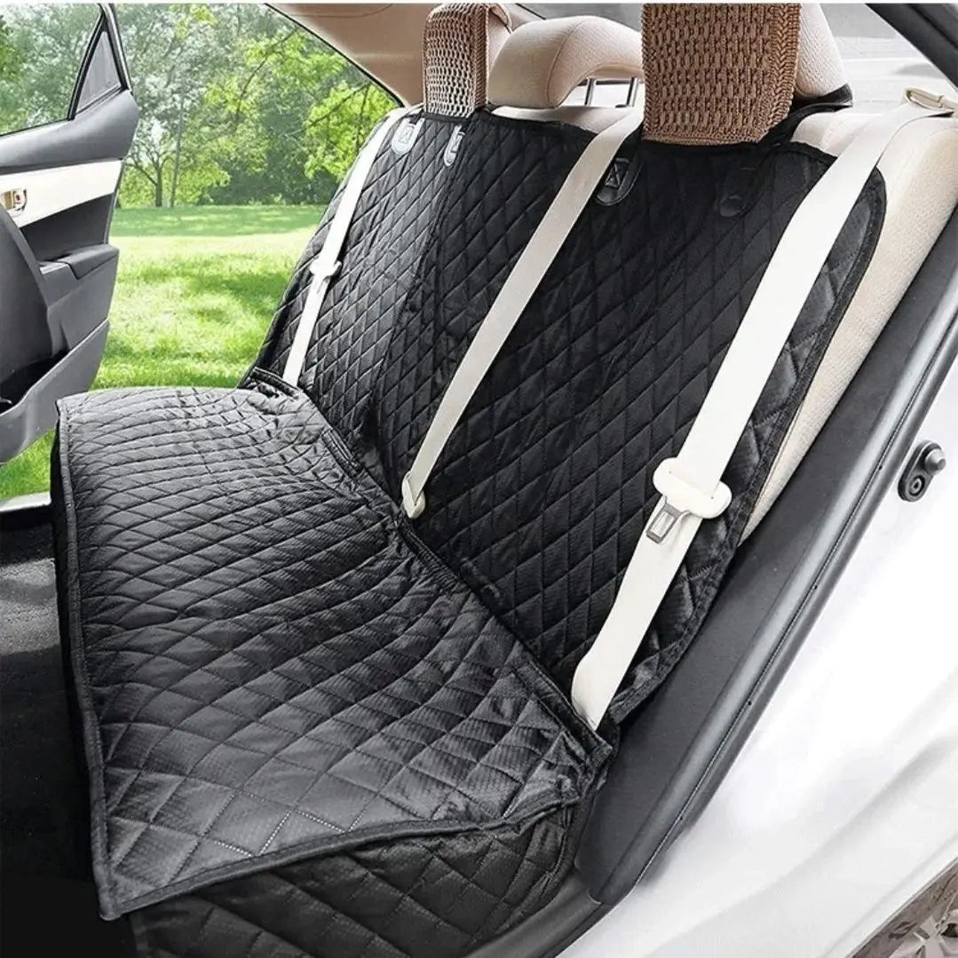 Premium Waterproof Dog Car Seat Cover with Middle Seat Armrest - Pet Travel Carrier Protector