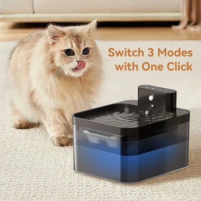 Wireless Automatic Cat Water Fountain 2600Mah Pet Water Dispenser for Dog Cat Infrared Sensor Smart Pet Drinkier Fountain